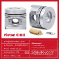 Piezas genuinas ISUZU 6HH1 MOTOR PISTON 8-94396-950-0